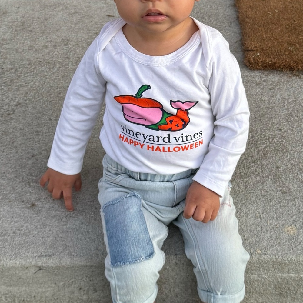 Vineyard vines baby long sleeve Halloween shirt